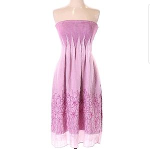 Lapis for Anthropologie strapless dress